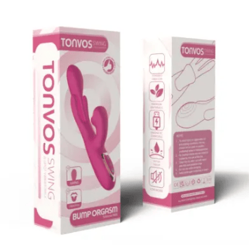 Vibrateur Double Stimulation - Tonvos Swimg G Spot | 10 Modes de Vibration & Mouvements Secwell Sensations plus