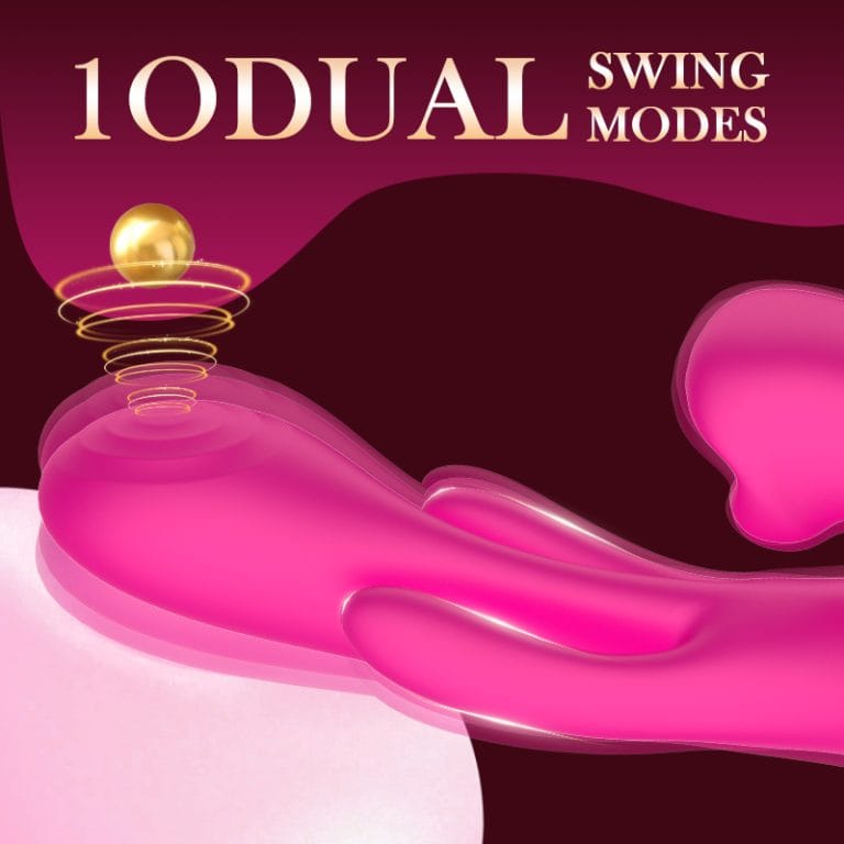 Vibrateur Double Stimulation - Tonvos Swimg G Spot | 10 Modes de Vibration & Mouvements Secwell Sensations plus