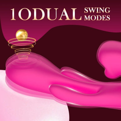 Vibrateur Double Stimulation - Tonvos Swimg G Spot | 10 Modes de Vibration & Mouvements Secwell Sensations plus