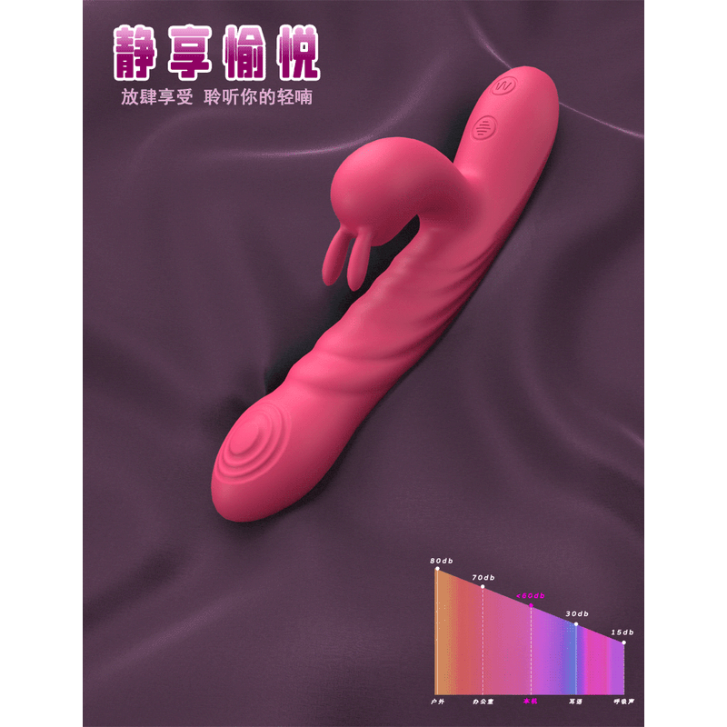 Vibrateur Double Stimulation & Va-et-Vient - Le Performant Lapin | Point G & Clitoris Secwell Sensations plus