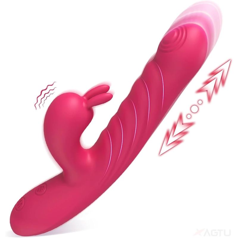 Vibrateur Double Stimulation & Va-et-Vient - Le Performant Lapin | Point G & Clitoris Secwell Sensations plus