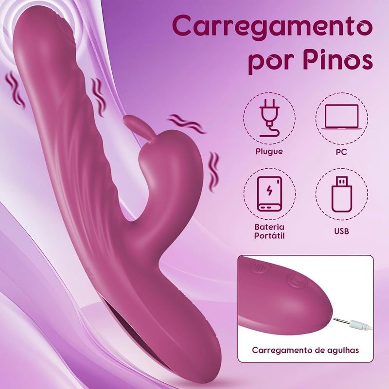 Vibrateur Double Stimulation & Va-et-Vient - Le Performant Lapin | Point G & Clitoris Secwell Sensations plus