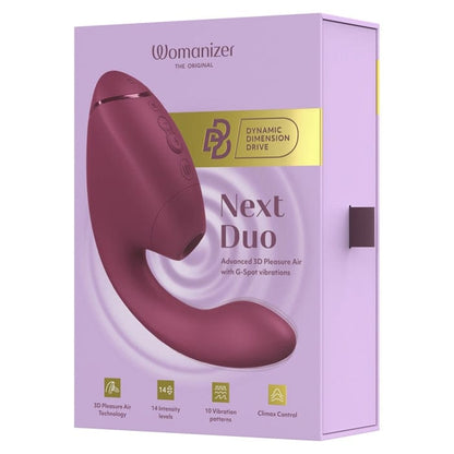Vibrateur Double Stimulation - Womanizer Next Duo 2 | Clitoris & Point-G Womanizer Sensations plus