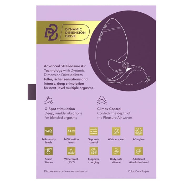 Vibrateur Double Stimulation - Womanizer Next Duo 2 | Clitoris & Point-G Womanizer Sensations plus