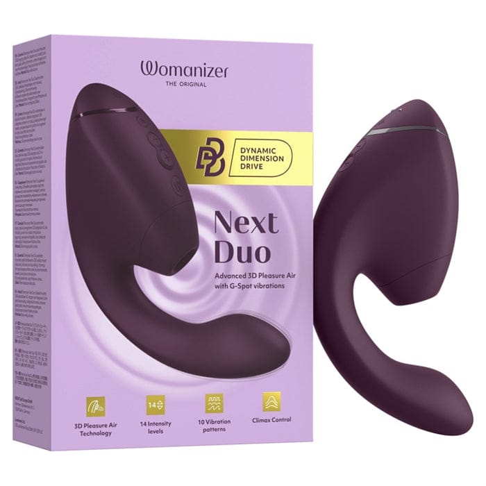 Vibrateur Double Stimulation - Womanizer Next Duo 2 | Clitoris & Point-G Womanizer Sensations plus