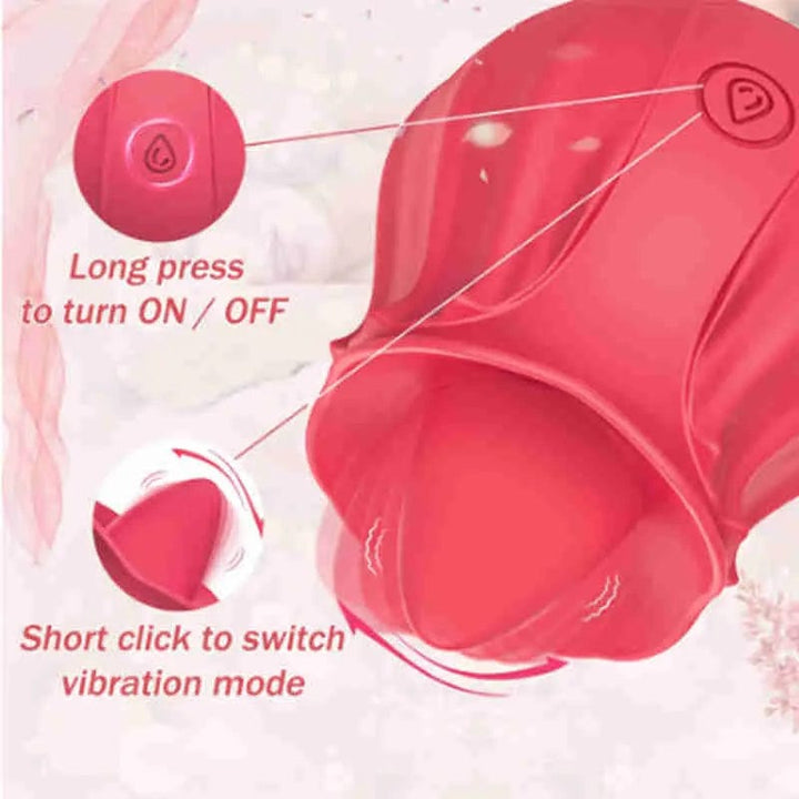 Vibrateur pour clitoris - Happy Meeting - French Kiss Flickering Tongue Secwell Sensations plus