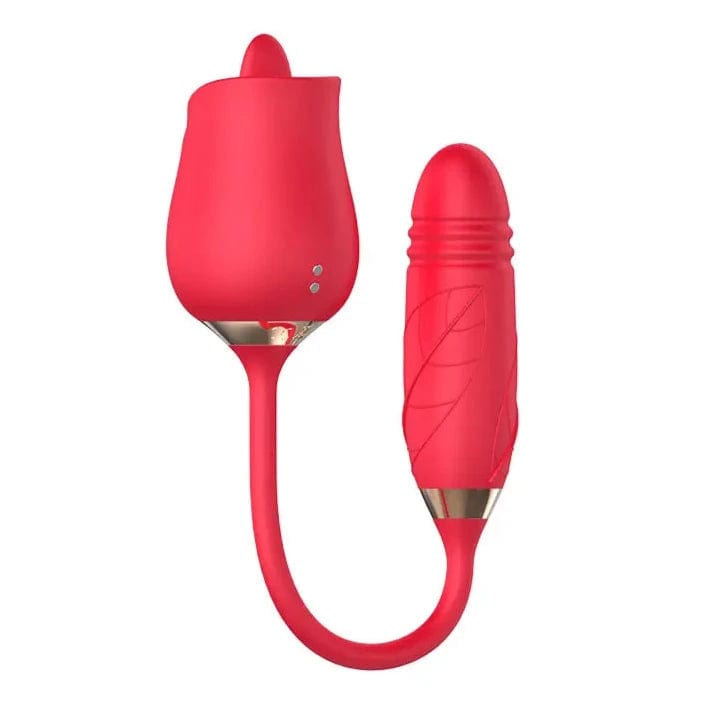 Vibrateur Pour Clitoris - Secwell - Licking Rose With Thrusting Secwell Sensations plus