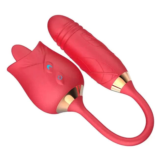 Vibrateur Pour Clitoris - Secwell - Licking Rose With Thrusting Secwell Sensations plus