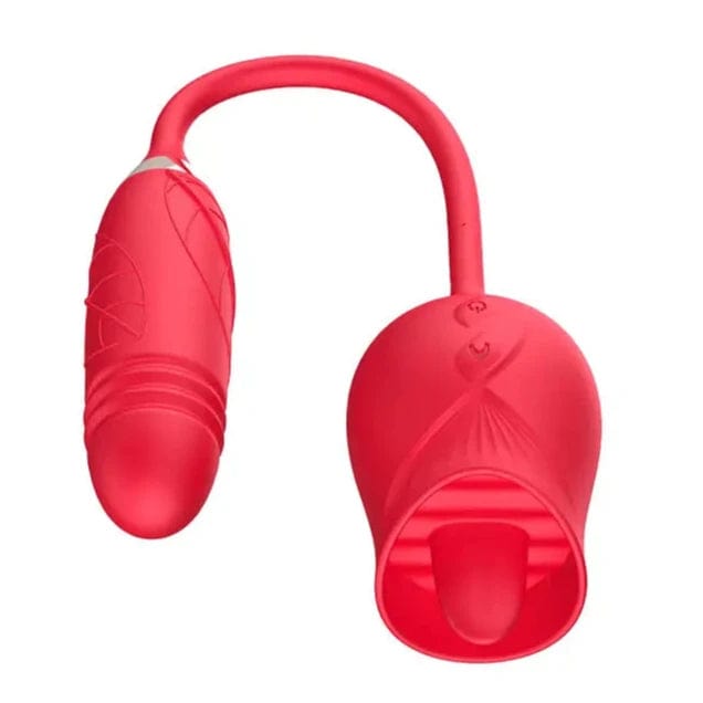 Vibrateur Pour Clitoris - Secwell - Licking Rose With Thrusting Secwell Sensations plus