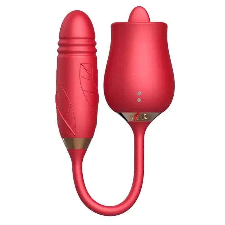 Vibrateur Pour Clitoris - Secwell - Licking Rose With Thrusting Secwell Sensations plus