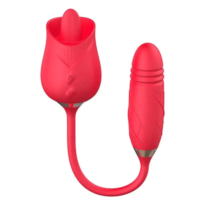 Vibrateur Pour Clitoris - Secwell - Licking Rose With Thrusting Secwell Sensations plus