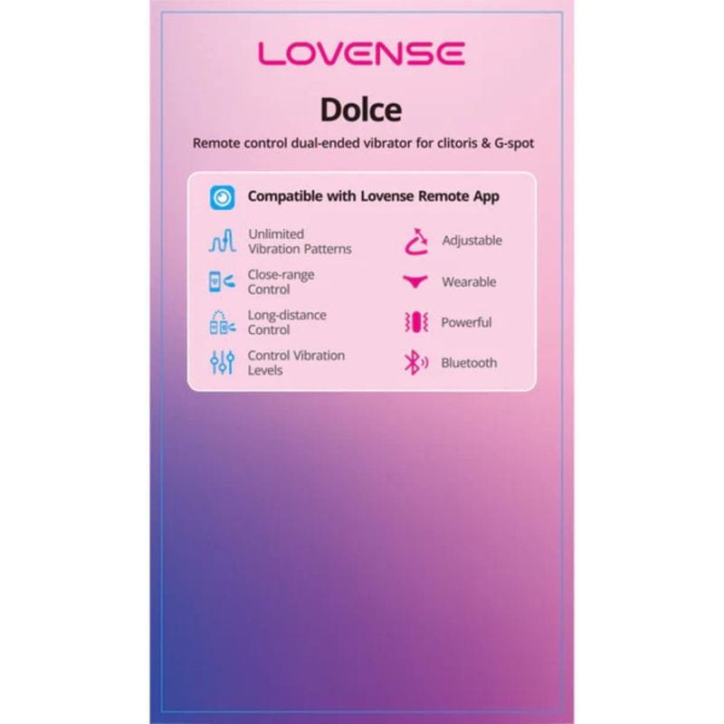 Vibrateur pour couple – Dolce | ajustable et avec application Lovense Sensations plus