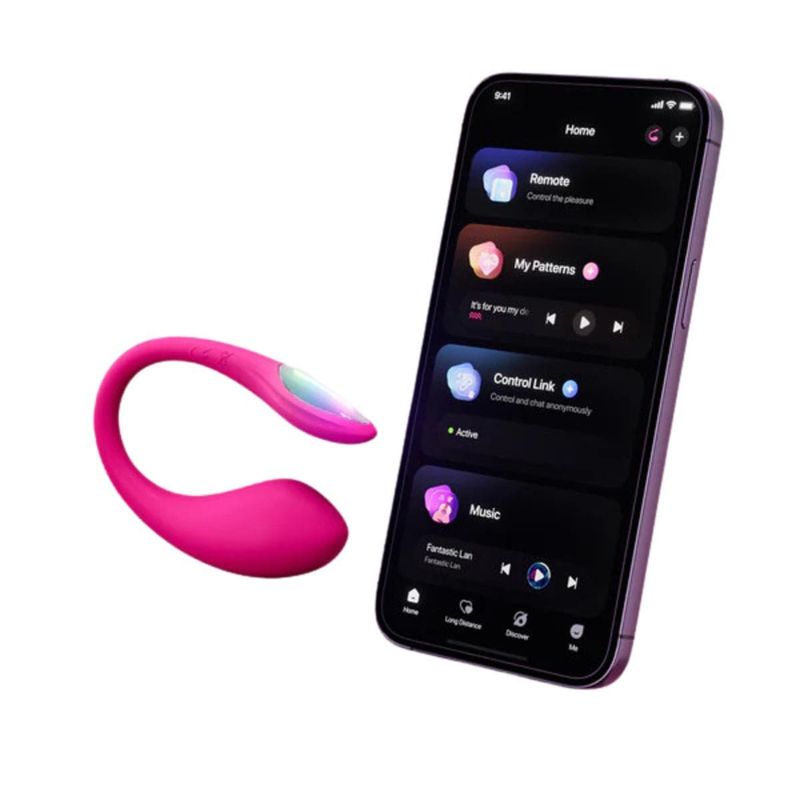 Vibrateur pour couple - Lush Mini - Œuf vibrant connecté ultra discret lovense Sensations plus