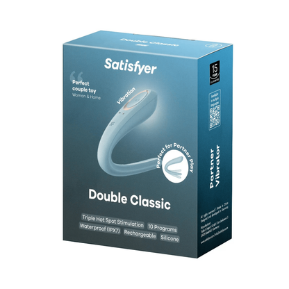 Vibrateur pour Couples - Satisfyer Double Classic | Double Stimulation Clitoris & Point G Satisfyer Sensations plus