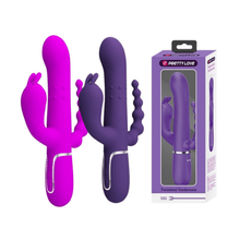 Vibrateur Triple Stimulation - Pretty Love Cammy | Clitoris, Point G, Anal & Perles Roulantes Pretty Love Sensations plus
