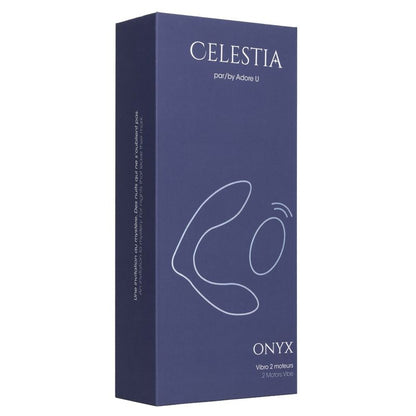 Vibrateur Unisexe - Celestia Onyx Adore U | Double Stimulation Celestia - Adore U Sensations plus