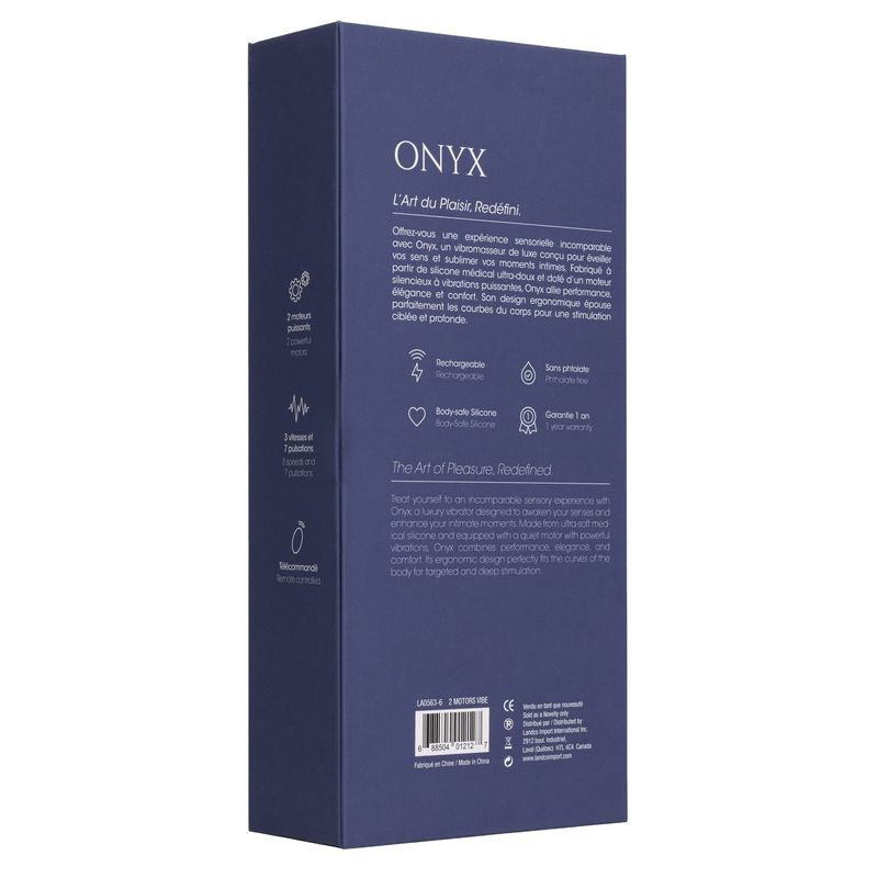 Vibrateur Unisexe - Celestia Onyx Adore U | Double Stimulation Celestia - Adore U Sensations plus