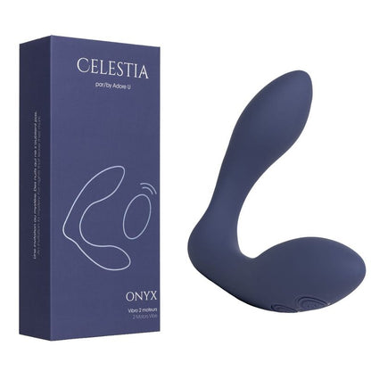 Vibrateur Unisexe - Celestia Onyx Adore U | Double Stimulation Celestia - Adore U Sensations plus