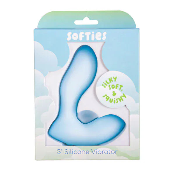 Vibrateur Unisexe - Softies 5” Silicone | Double Stimulation Point G ou Point P, Doux & Étanche Softies Sensations plus