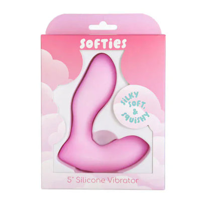 Vibrateur Unisexe - Softies 5” Silicone | Double Stimulation Point G ou Point P, Doux & Étanche Softies Sensations plus
