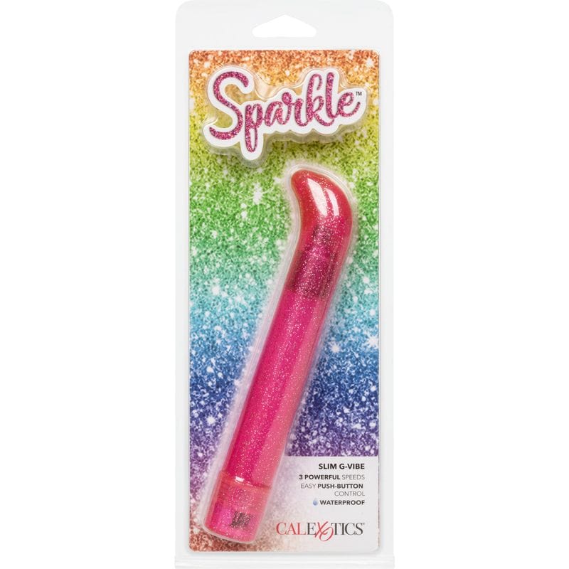 Vibrateur vaginal point G - CalExotics - Sparkle Slim G-Vibe in Pink CalExotics Sensations plus