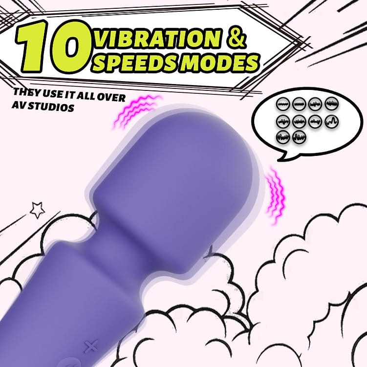 Vibrateur Wand - DuoDuo AV | 10 modes de Vibrations Puissantes & Profondes Secwell Sensations plus