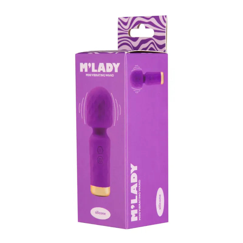 Vibrateur Wand - M’Lady Mini Vibrating Wand | 10 Modes Puissant, Étanche & Rechargeable M’Lady Sensations plus