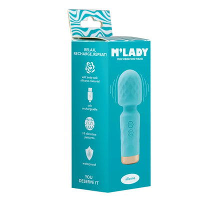 Vibrateur Wand - M’Lady Mini Vibrating Wand | 10 Modes Puissant, Étanche & Rechargeable M’Lady Sensations plus
