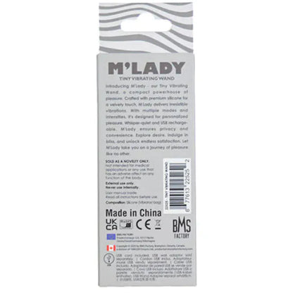Vibrateur Wand - M’Lady Tiny Wand | Discret, Puissant, Rechargeable & Idéal pour Voyageur M’Lady Sensations plus