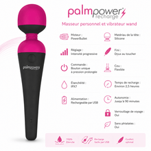 Vibrateur Wand - PalmPower Massager | Rechargeable & Étanche Palm power Sensations plus