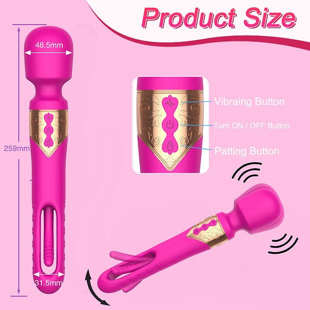 Vibrateurs Wand 2 en 1 - Secwell - Ellie Flicking Wand Puissant Secwell Sensations plus