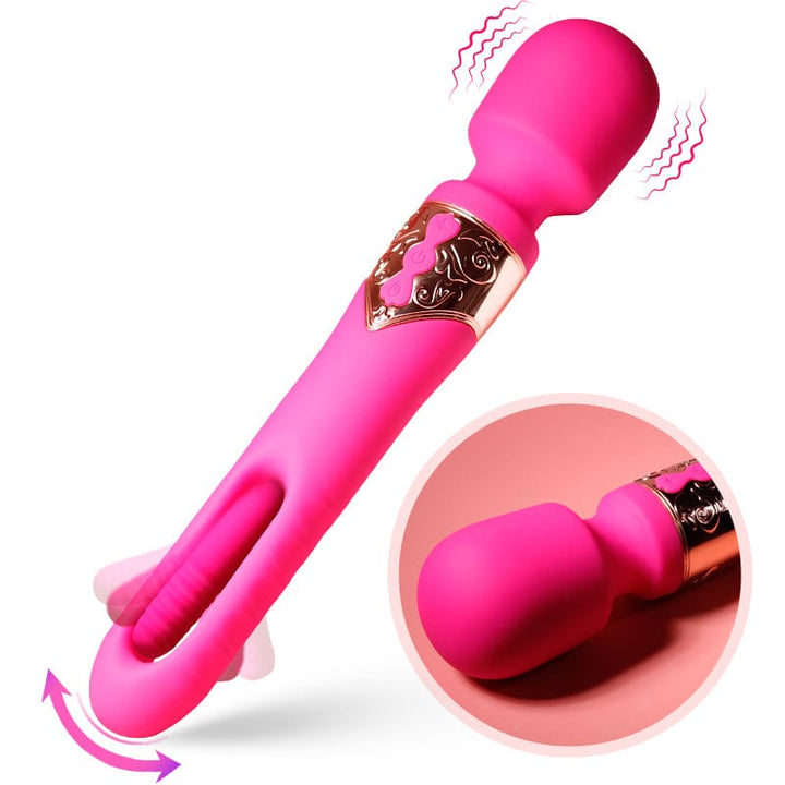 Vibrateurs Wand 2 en 1 - Secwell - Ellie Flicking Wand Puissant Secwell Sensations plus