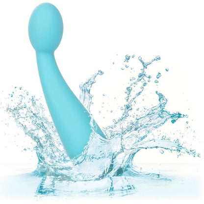 Vibromasseur Point G Eden tulipe en silicone bleu turquoise CalExotics Sensations plus