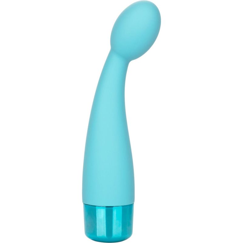 Vibromasseur Point G Eden tulipe en silicone bleu turquoise CalExotics Sensations plus
