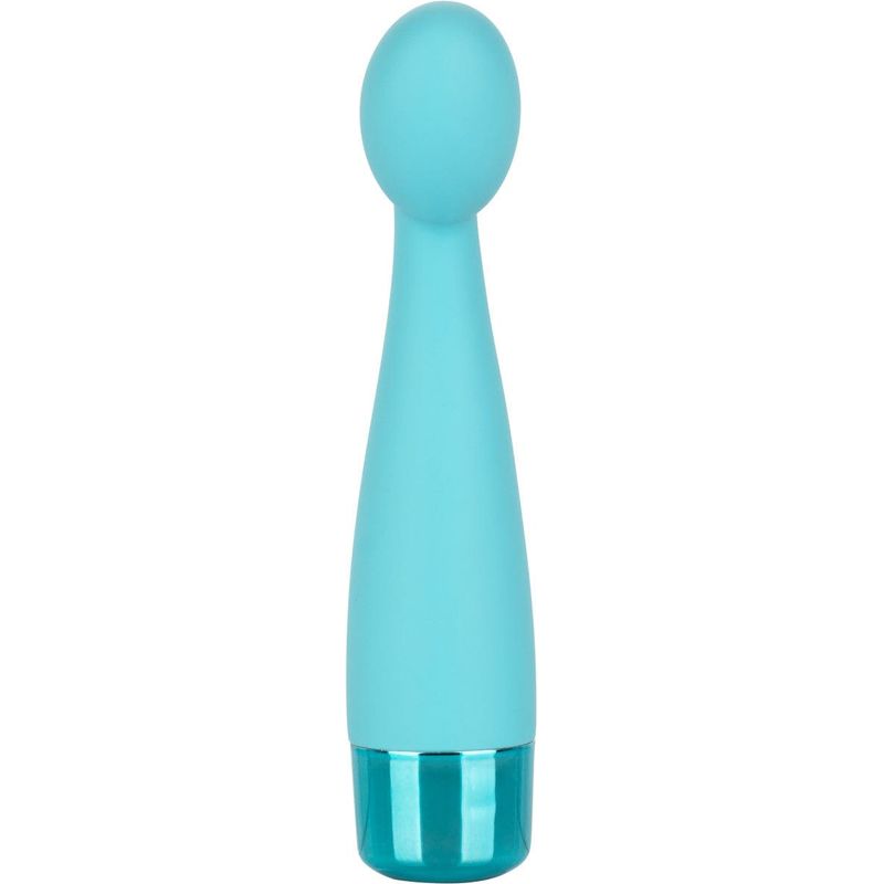 Vibromasseur Point G Eden tulipe en silicone bleu turquoise CalExotics Sensations plus