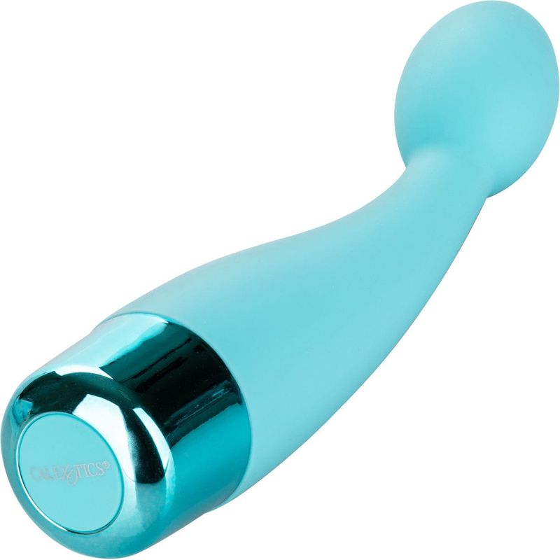 Vibromasseur Point G Eden tulipe en silicone bleu turquoise CalExotics Sensations plus
