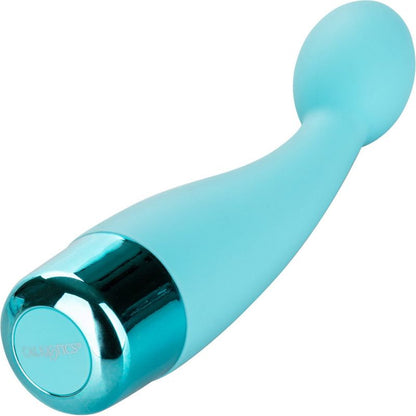 Vibromasseur Point G Eden tulipe en silicone bleu turquoise CalExotics Sensations plus