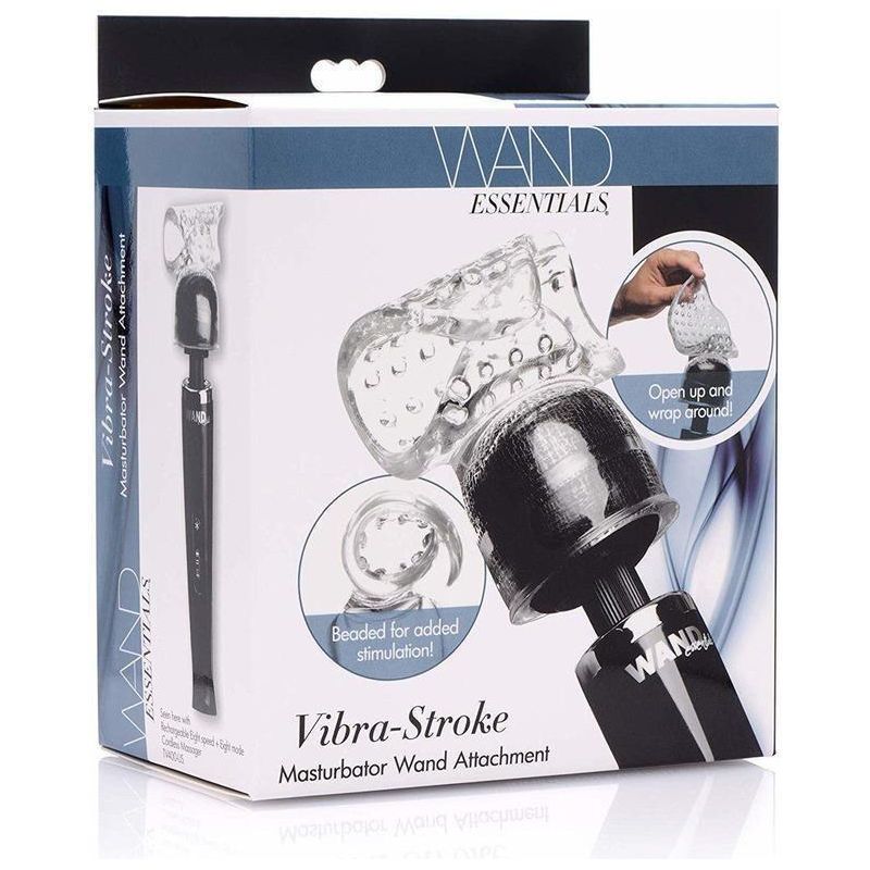 Accessoire - Wand Essentials - Vibra-Stroke Masturbator Attachment Wand Essentials Sensations plus