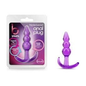 Anal - B Yours - Triple Bead Anal Plug Blush Novelties Sensations plus