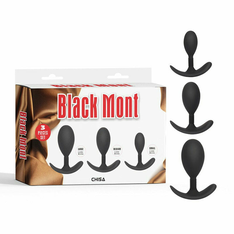 Anal - Black Mont - Anal Trainer Kit avec poigné Black Mont Sensations plus