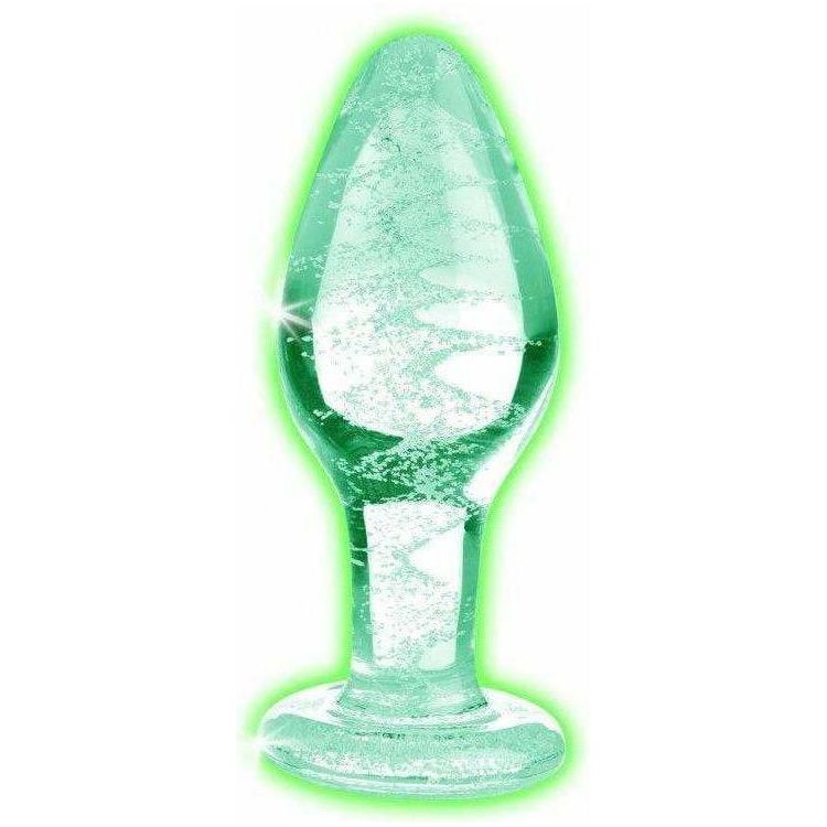 Anal - Booty Sparks - Glow in the Dark Glass Anal Plug - Medium Booty Sparks Sensations plus