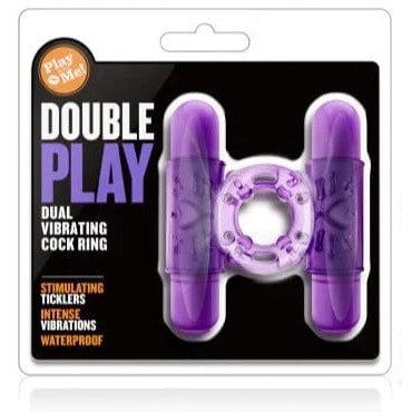Anneau D'érection Vibrant - Double Play - Play With Me Dual Vibrating Cock Ring Blush Novelties Sensations plus