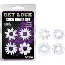 Anneau D'érection - Get Lock - Cock Rings Set Get Lock Sensations plus