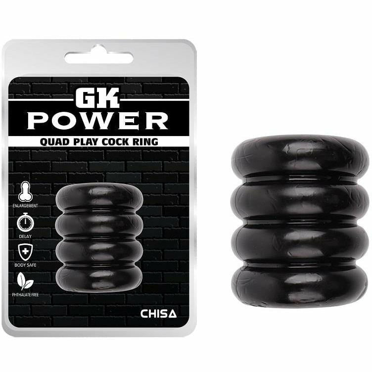 Anneau D'érection - GK Power - Quad-Play Cock Ring GK Power Sensations plus
