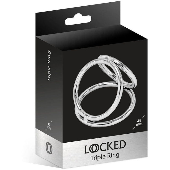 Anneau D'érection - Locked - Triple Ring Locked Sensations plus