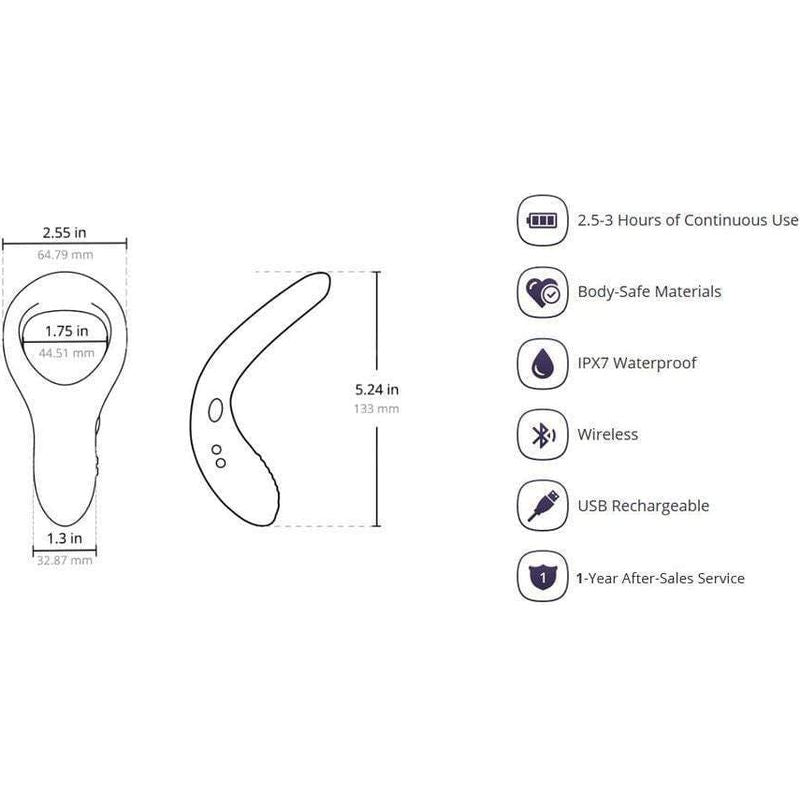 Anneau D'érection Vibrant - Lovense - Diamo Lovense Sensations plus