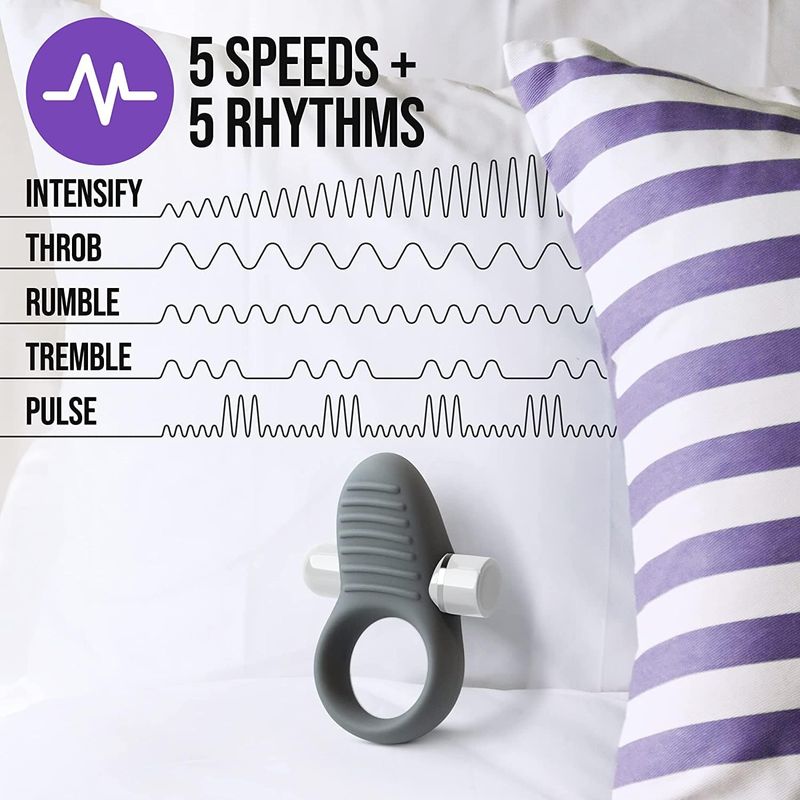 Anneau D'érection Vibrant - Nöje - C1.Slate Blush Novelties Sensations plus