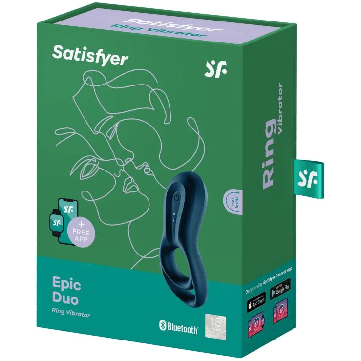 Anneau D'érection Vibrant - Satisfyer - Epic Duo Satisfyer Sensations plus