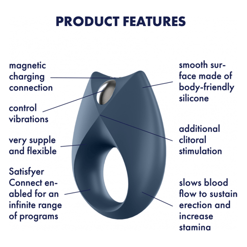 Anneau D'érection Vibrant - Satisfyer - Royal One ring Satisfyer Sensations plus