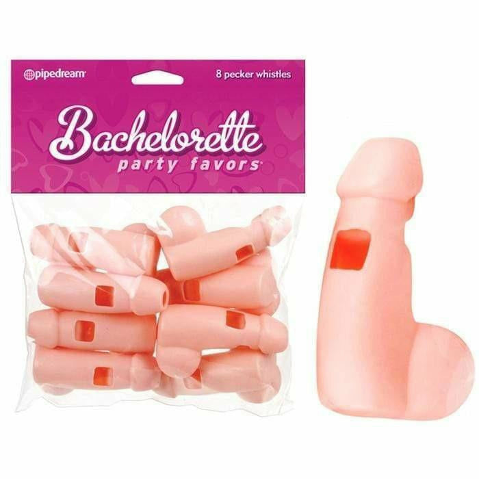 Bachelorette - Sifflet pénis paquet de 8 Pipedream Sensations plus